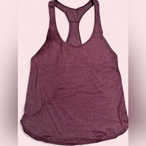 Lululemon Athletica Heathered Burgundy Racerback Tank